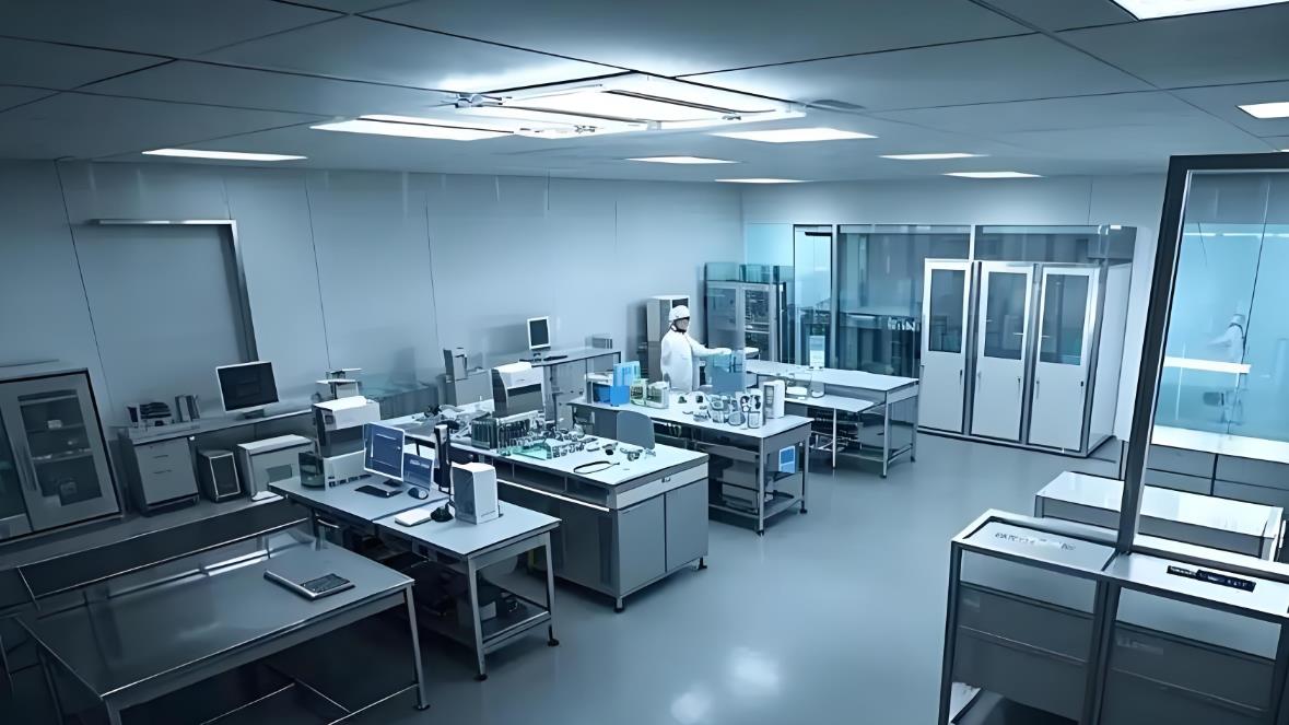 重慶廠房裝修效果圖，1000平電子無塵車間裝修效果圖