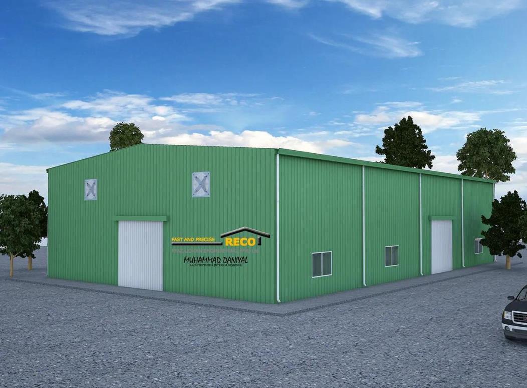 重慶廠房裝修效果圖，現代鋼結構廠房設計太酷了