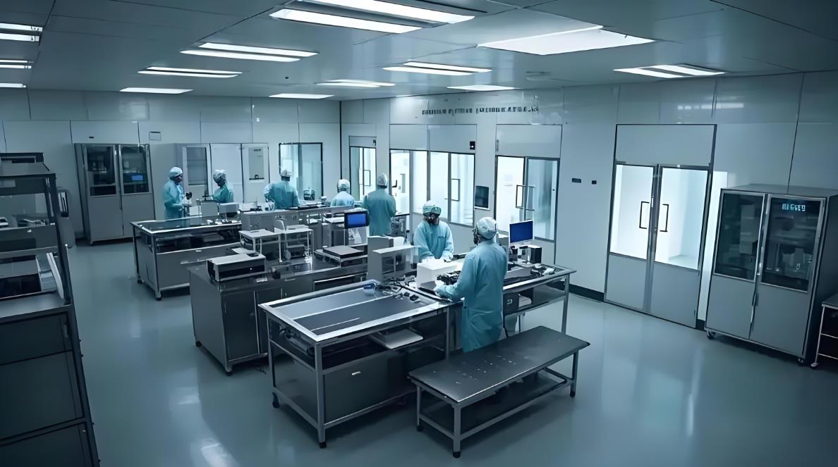 重慶廠房裝修效果圖，1000平電子無塵車間裝修效果圖