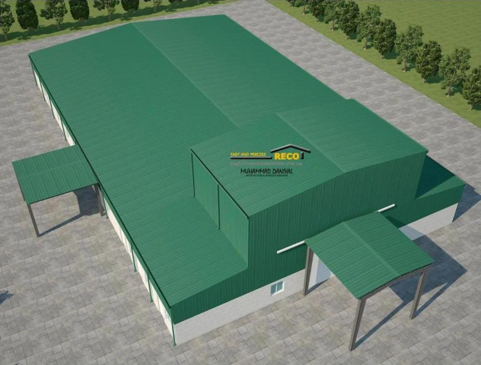 重慶廠房裝修效果圖，現代鋼結構廠房設計太酷了