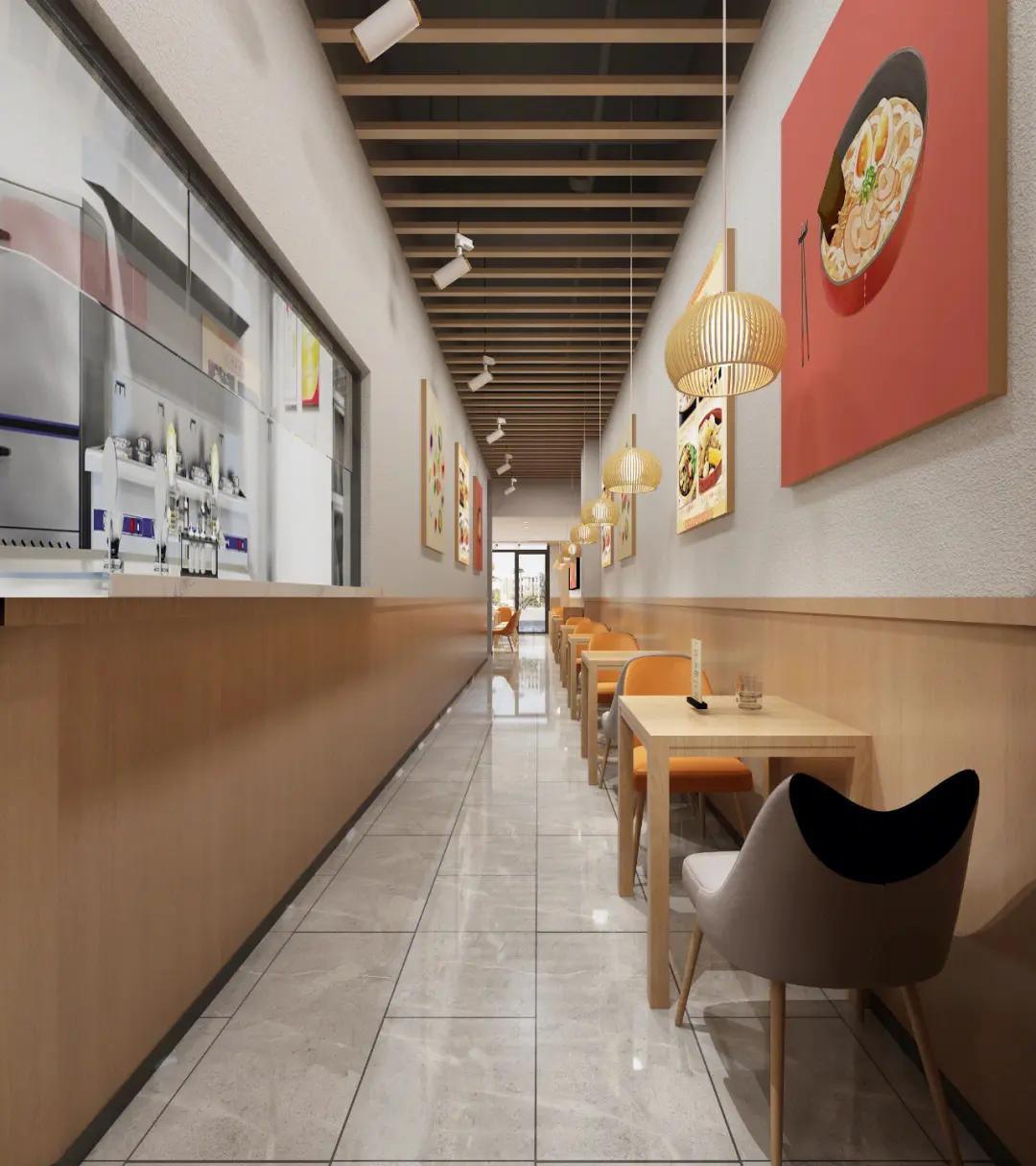 現代簡約餐飲店裝修設計