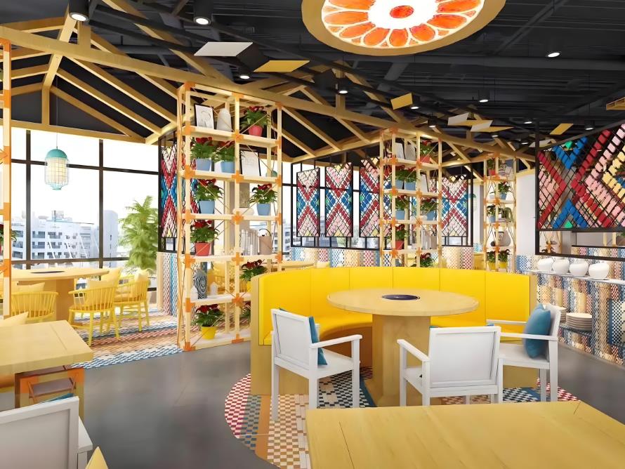 合肥網紅餐飲店裝修設計效果圖案例