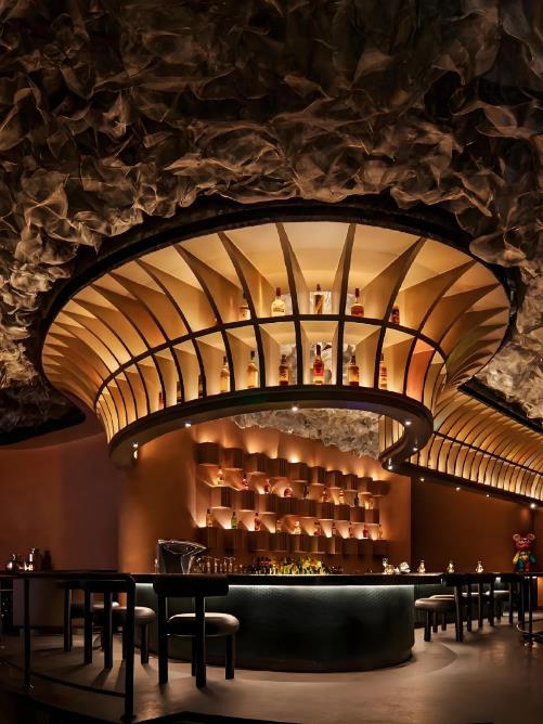 酒吧設計效果圖，威士忌酒吧設計效果圖