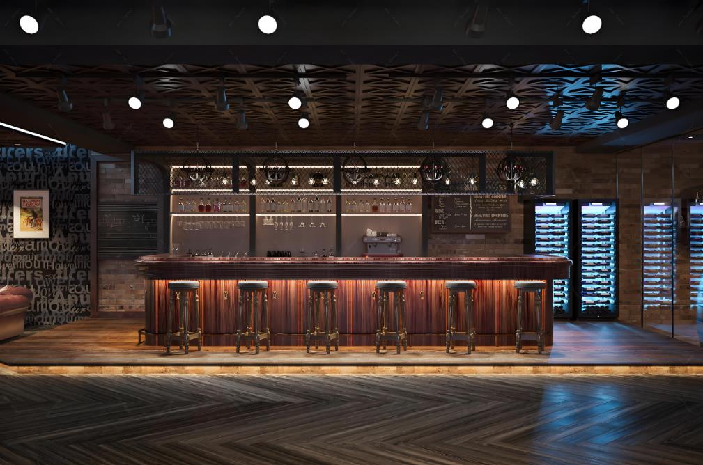 美式複古酒吧裝修效果圖