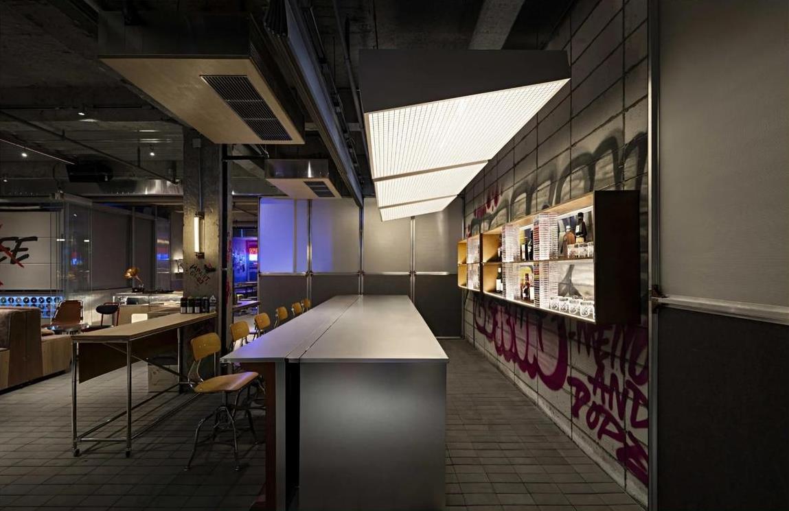 工業風酒吧裝修效果圖，粗獷又精致！