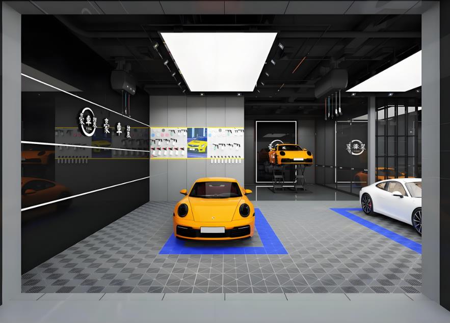 豪車裝汽車改裝店設計方案