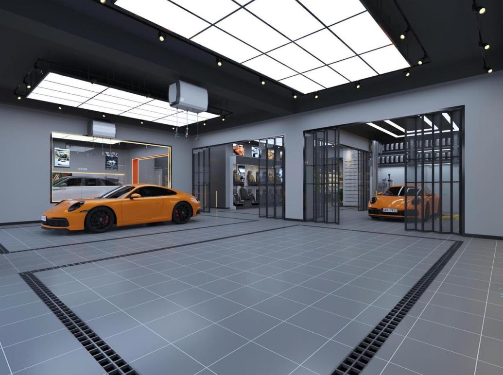 汽車維修店麵設計效果圖案例