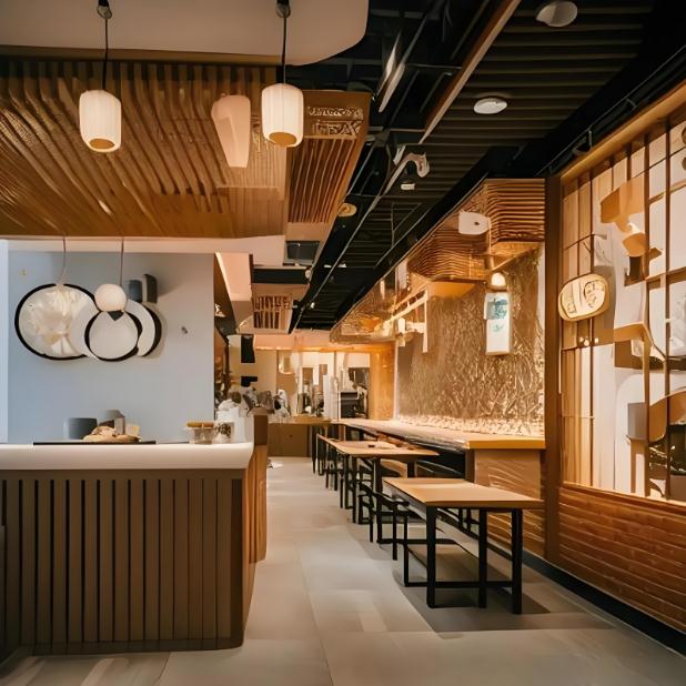 奶油風蛋糕甜品店裝修效果圖