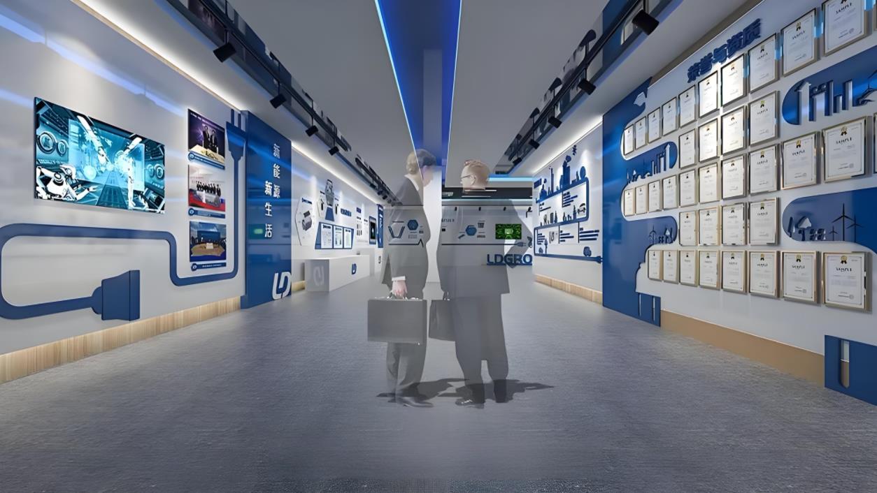 新能源汽車企業文化展廳設計效果圖
