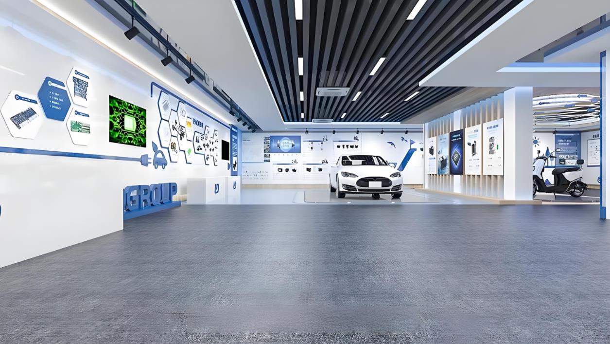 新能源汽車企業文化展廳設計效果圖