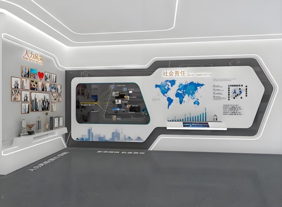 服裝企業文化展廳設計效果圖案例